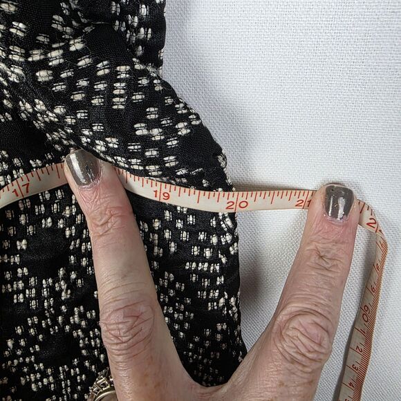 Lafayette 148 Sz 4 Black White Mod Fly-Away Chic Blazer Jacket Gossip Girl - Picture 5 of 6